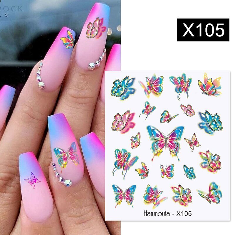 Стикер X-105 Ефект 3D пеперуда