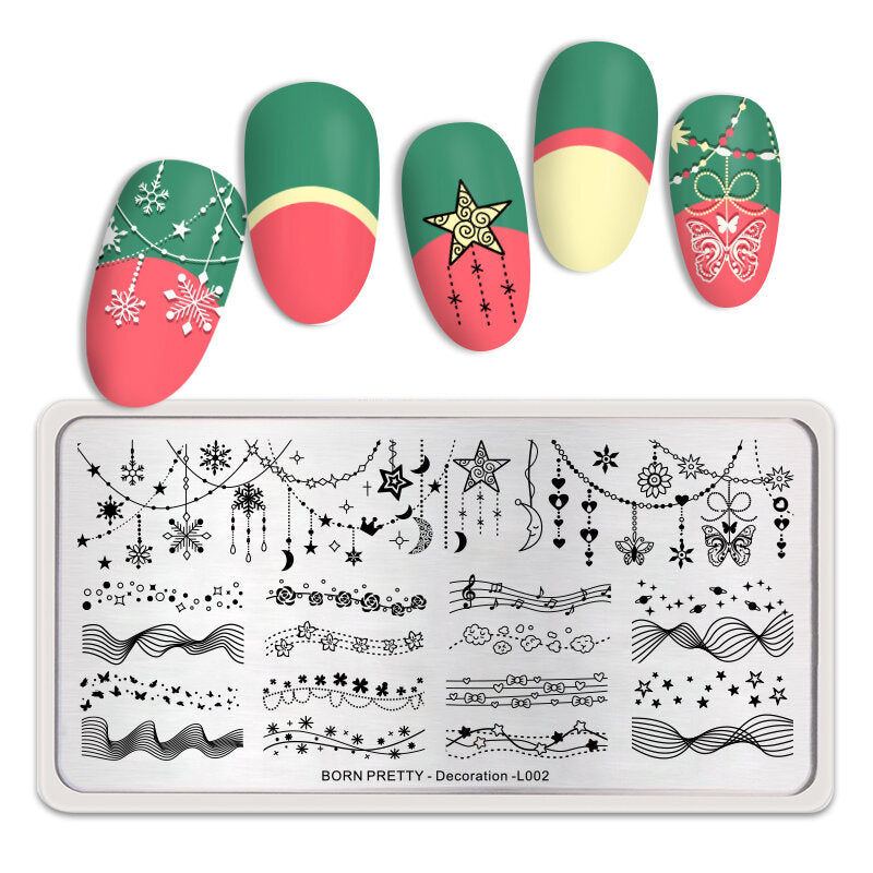 Метален шаблон Born Pretty Decoration L002