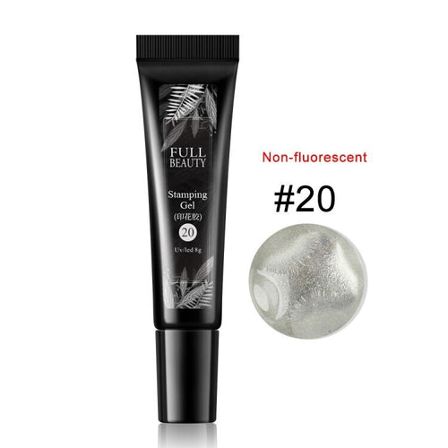 Сребърна гел боя за печат 8ml.