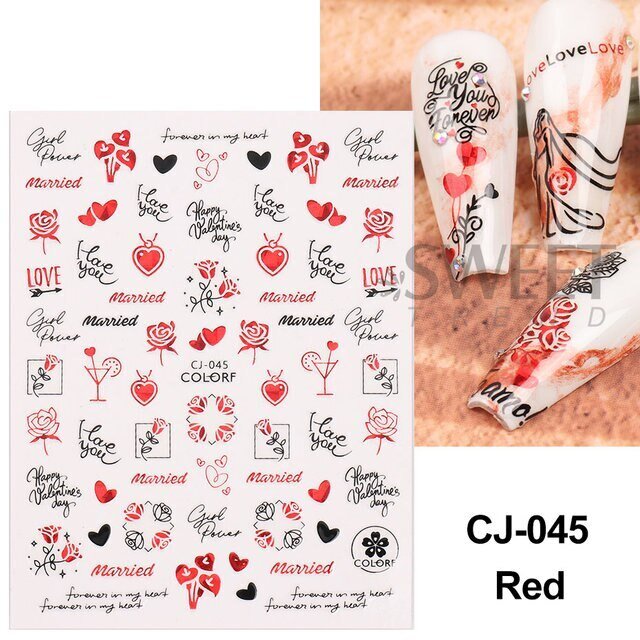 Стикер CJ-045 Червен