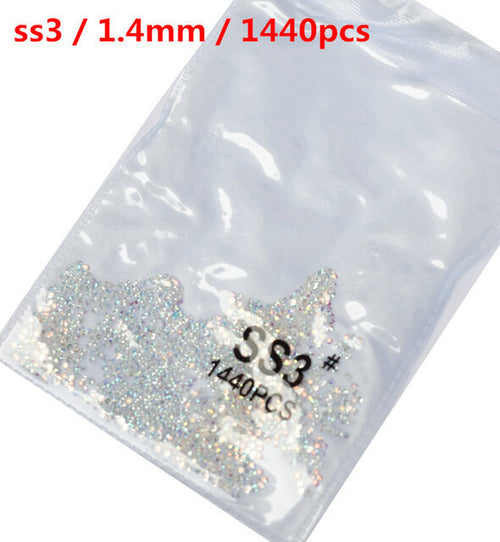 Бели хамелеонови камъчета Сваровски SS3-1440бр.